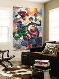 Avengers 84 Group: Captain America, She-Hulk, Lionheart, Iron Man, Hawkeye and Avengers Wall Mural by Scott Kolins
