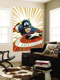 Captain America V4, 27 Cover: Captain America Fighting Wall Mural by Dave Johnson