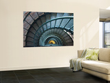 Iron Staircase of Currituck Beach Lighthouse Wall Mural by Peter Ptschelinzew