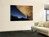 Young Woman Climber on Rock Face Wall Mural by Tyler Roemer