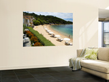 Sandy Beach at Le Maquis Resort Wall Mural by Veronica Garbutt
