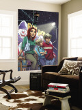Mary Jane 4 Cover: Watson, Mary jane, Thompson and Flash Fighting Wall Mural by Takeshi Miyazawa