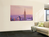 Empire State Building and Manhattan Skyline Wall Mural by Jean-pierre Lescourret