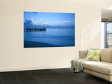 Tourists Watching Sunset from Occidental Grand Cozumel Resort Pier Wall Mural by Dennis Johnson