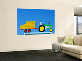 Tractor Sign Wall Mural by Oliver Strewe