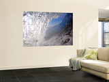 Surfer's Perspective Looking Out Barrel of Wave, at Popular Surfing Beach Playa Aserradores Muurposter van Paul Kennedy