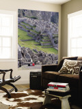 Overhead of Travellers at Hut of Caretaker of Funerary Rock. Wall Mural by Brent Winebrenner