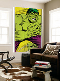 Marvel Comics Retro: The Incredible Hulk Comic Panel (aged) Wall Mural