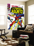 X-Men 43 Cover: Magneto, Angel, Beast, Cyclops, Iceman, Grey, Jean, X-Men and Marvel Girl Wall Mural by George Tuska