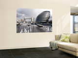 City Hall with Tower Bridge in Background Wall Mural by Rick Gerharter