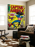 Marvel Comics Retro: Captain America Comic Book Cover 105, Batroc (aged) Wall Mural