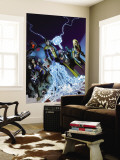 The Order 9 Cover: Anthem, Veda and Aralune Wall Mural by Barry Kitson