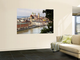 Townscape and Danube River Wall Mural by Aldo Pavan