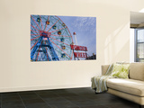 Historic Wonder Wheel Fairground, Coney Island Reproduction murale géante par Christopher Groenhout