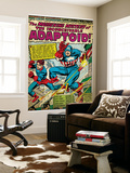 Marvel Comics Retro: Captain America Comic Panel, The Inconceivable Adaptoid! with Bucky (aged) Wall Mural
