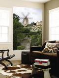 Windmill and Private Gardens Wall Mural by Holger Leue