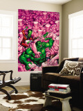 Marvel Adventures Hulk 15 Cover: Hulk and Leader Wall Mural by Juan Santacruz