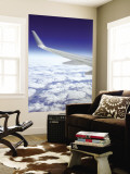 Wing of Boeing 767 with Clouds over Southwestern Australia Wall Mural by Greg Elms