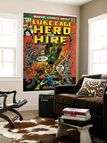 Marvel Comics Retro: Luke Cage, Hero for Hire Comic Book Cover 6, Assassin in Armor! (aged) Wall Mural