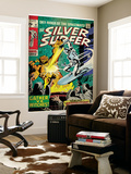 Marvel Comics Retro: Silver Surfer Comic Book Cover 12, Fighting the Abomination (aged) Wall Mural