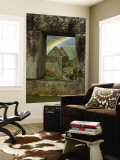 Rainbow Seen Through Temple of Three Windows Wall Mural by Emily Riddell