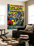 Marvel Comics Retro: Captain America Comic Book Cover 101, Red Skull (aged) Wall Mural