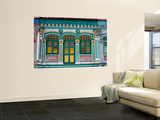 Peranakan Terrace House on Upper Weld Street, Little India Wall Mural by Kevin Clogstoun