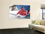 Red Tennis Shoes on Railing Wall Mural by Sabrina Dalbesio