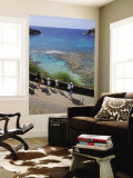 Family Heading to Coral Reef at Hanauma Bay Wall Mural by Sabrina Dalbesio