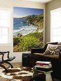 Cliffs Along Big Sur Coastline, Near Rocky Creek Bridge on Highway One Wall Mural by Witold Skrypczak