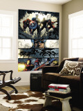 Amazing Spider-Man 523 Group: Captain America, Luke Cage, Iron Man and Spider Woman Wall Mural by Mike Deodato