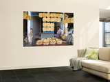 Men and Boys at Traditional Afghan Bakery Wall Mural by Tony Wheeler
