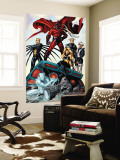 X-Men: Age of Apocalypse One Shot 1 Group: Magneto, Iceman and Quicksilver Wall Mural by Andy Kubert
