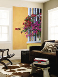 Bougainvillea Adorning Colonial Window Reproduction murale géante par Margie Politzer