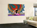 Female Astanga Yoga Practitioner in Backward Bending Posture Wall Mural by Christer Fredriksson