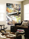 Silver Surfer: Requiem 1 Group: Silver Surfer, Galactus, Mr. Fantastic, Thing and Human Torch Wall Mural