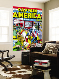 Captain America Comics #1 Cover: Captain America, Hitler and Adolf Mural por Jack Kirby Captain America Comics #1 Cover: Captain America, Hitler and Adolf Mural por Jack Kirby