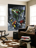 Secret Invasion 2 Cover: Vision, Iron Man, Spider-Man, Luke Cage and Beast Wall Mural