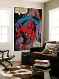 Marvel Comics Retro: The Amazing Spider-Man Comic Panel, Crawling (aged) Wall Mural