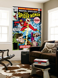 Marvel Spotlight: Spider-Woman 32 Cover: Spider Woman and Nick Fury Fighting Wall Mural by Sal Buscema