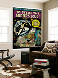 Marvel Comics Retro: Silver Surfer Comic Panel (aged) Wall Mural