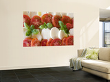 Tomatoes, Basil and Mozzarella Cheese Wall Mural by Olivier Cirendini
