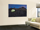 Glowing Tent at Dusk Wall Mural by Tyler Roemer
