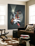 Daughters Of The Dragon 3 Cover: Misty Knight, Wing and Colleen Charging Wall Mural by Khari Evans