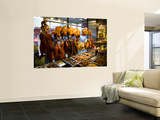 Roast Meats in Window of Yee's Restaurant on Grant Avenue in Chinatown Wall Mural by Lee Foster