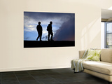 Two Men Hiking to Pacaya Volcano Wall Mural by Mark Newman