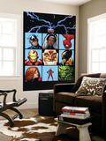 Marvel Adventures The Avengers 25 Cover: Captain America Wall Mural by Leonard Kirk