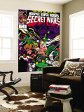 Secret Wars 6 Cover: Dr. Doom, Absorbing Man, Lizard, Doctor Octopus, Wrecker and Ultron Wall Mural by Mike Zeck