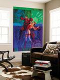 Elektra 35 Cover: Daredevil and Elektra Fighting and Shooting Wall Mural by Brian Stelfreeze