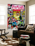 Infinity Gauntlet 2 Cover: Captain America, Thor and She-Hulk Wall Mural by George Perez